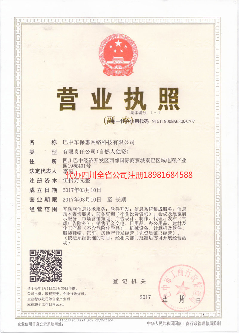 阜新阜新车保惠网络科技有限公司